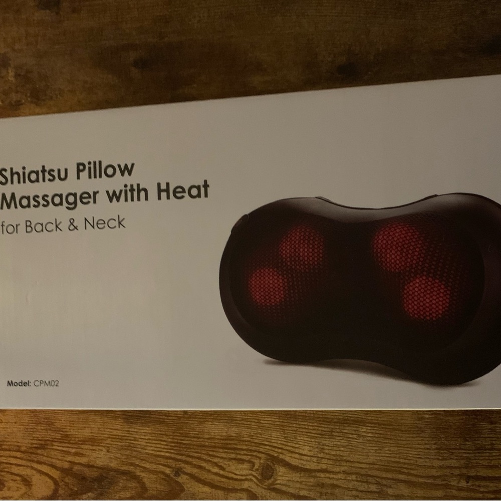 Shiatsu Pillow Massager with Heat New